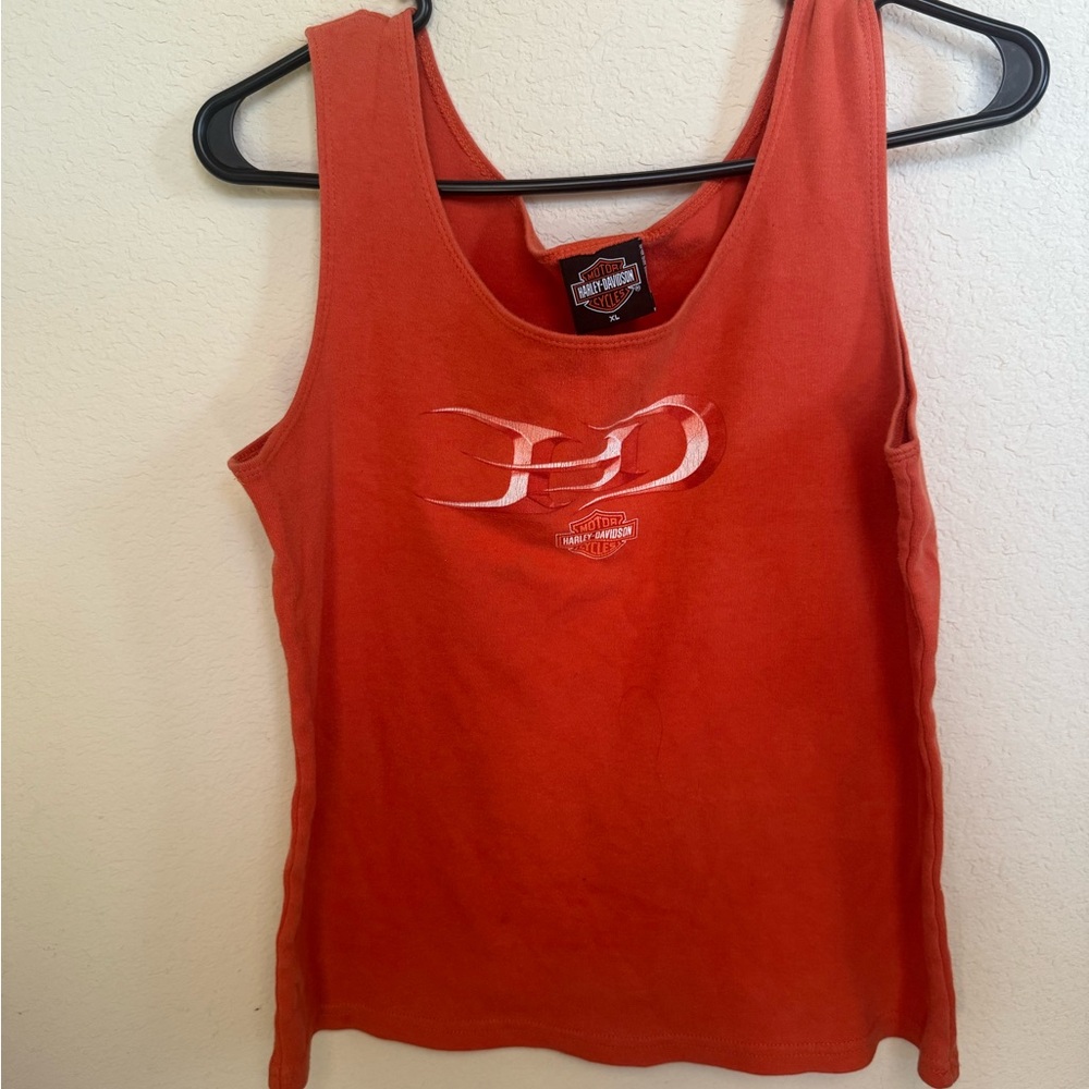 Harley-Davidson Women's Vibrant Orange Tank Top